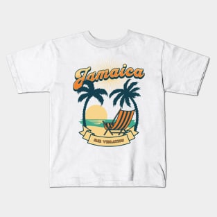 Jamaica Irie Vibration Beach is Calling Kids T-Shirt